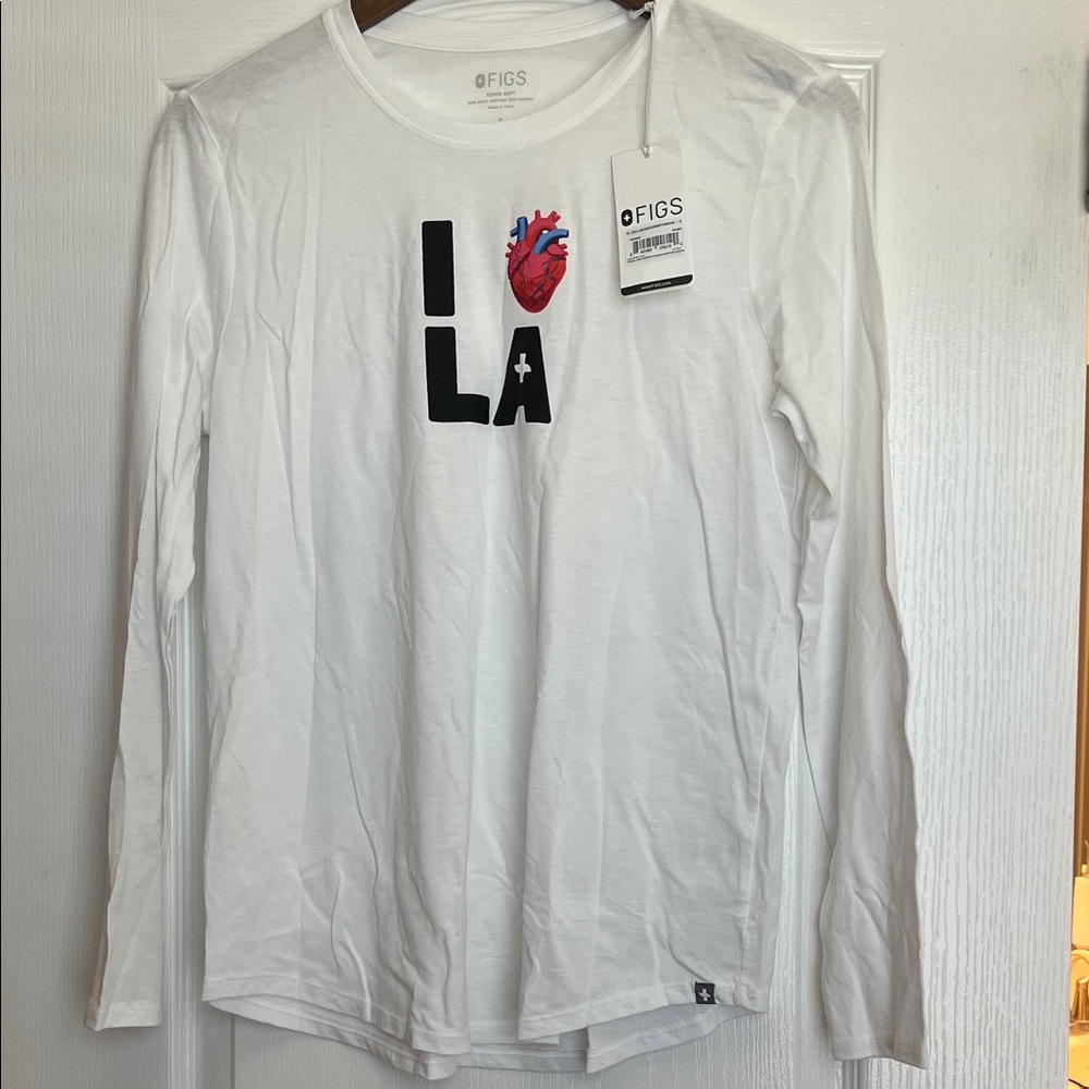 Figs I ❤️LA super Soft long sleeve top NWT size S
